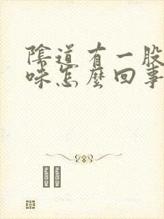 阴道有一股恶臭味怎么回事