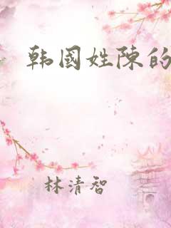 韩国姓陈的明星