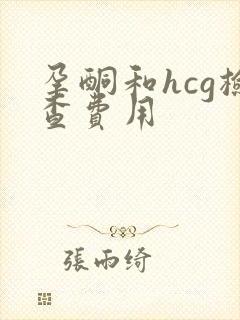 孕酮和hcg检查费用