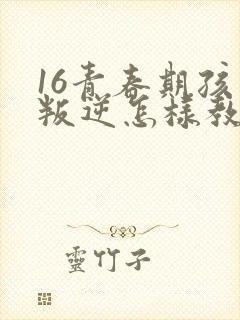 16青春期孩子叛逆怎样教育