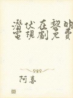 潜伏在黎明之前电视剧免费观看全集