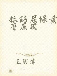 拉的尿绿黄是什么原因