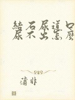 结石尿道口堵住尿不出怎么办