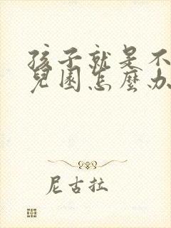 孩子就是不去幼儿园怎么办