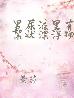 男尿液里有白色絮状漂浮物