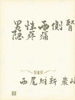 男性两侧肾部隐隐疼痛