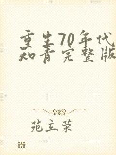 重生70年代当知青完整版
