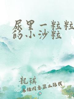 尿里一粒粒白色的小沙粒