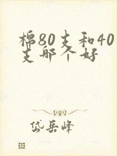 棉80支和40支哪个好