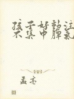 孩子好动注意力不集中脾气暴躁