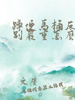 蹲便马桶反味特别严重怎么办