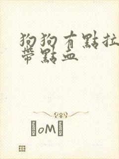 狗狗有点拉稀还带点血