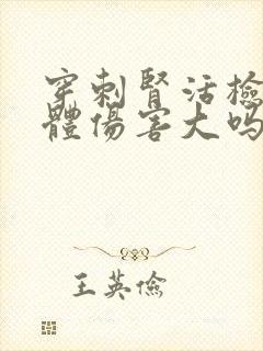 穿刺肾活检对身体伤害大吗