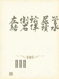 左侧输尿管下段结石伴积水