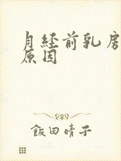 月经前乳房胀痛原因