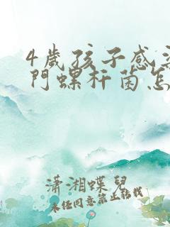 4岁孩子感染幽门螺杆菌怎么治疗