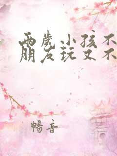 两岁小孩不与小朋友玩又不说话