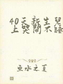 40天新生儿晚上哭闹不睡觉