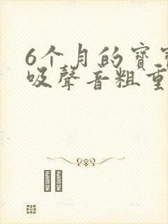 6个月的宝宝呼吸声音粗重呼哧呼哧的