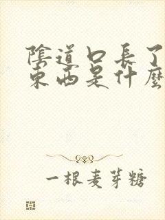 阴道口长了好多东西是什么