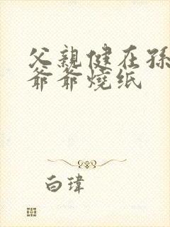 父亲健在孙子给爷爷烧纸