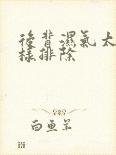 后背湿气太重怎样排除