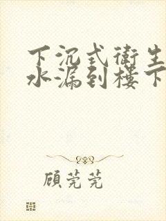 下沉式卫生间漏水漏到楼下要怎么维修