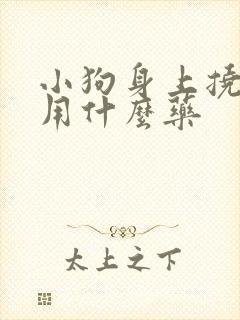 小狗身上挠破了用什么药