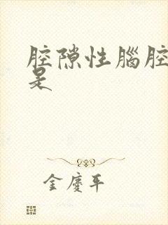 腔隙性脑腔梗塞是