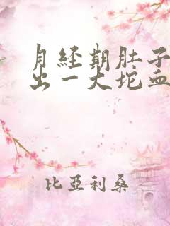 月经期肚子痛流出一大坨血块一样的东西