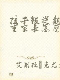 孩子叛逆期不尊重家长怎么沟通