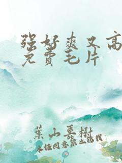 强好爽又高潮了免费毛片