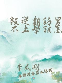 叛逆期的男孩子不上学该怎样去沟通教育