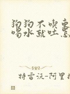 狗狗不吃东西一喝水就吐怎么回事