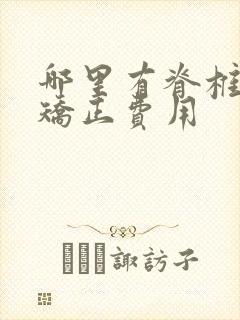 哪里有脊椎侧弯矫正费用