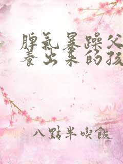 脾气暴躁父母培养出来的孩子