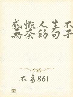 感慨人生不易且无奈的句子