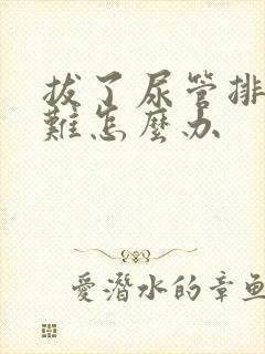 拔了尿管排尿困难怎么办