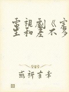 电视剧《完美先生和差不多小姐》