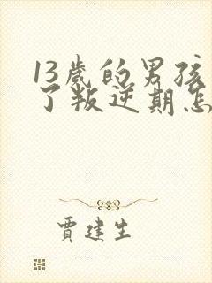 13岁的男孩到了叛逆期怎麽教