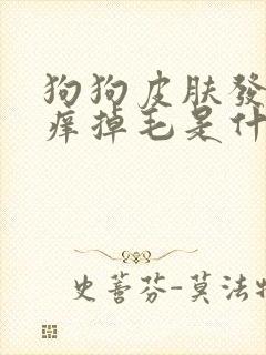 狗狗皮肤发红发痒掉毛是什么病