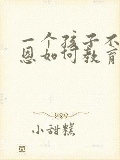 一个孩子不懂感恩如何教育