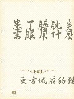 患了膀胱炎尿血需服用什么药治疗