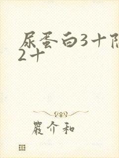 尿蛋白3十隐血2十