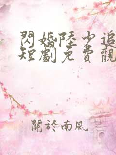 闪婚陆少追妻儿短剧免费观看下载