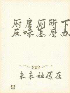 厨房厕所下水道反味怎么办