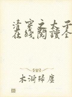 清穿之太子娇妃在线阅读全文