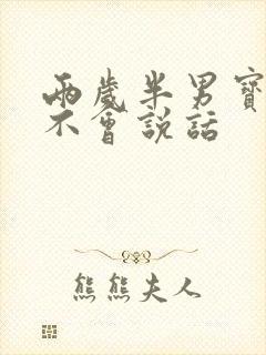 两岁半男宝宝还不会说话