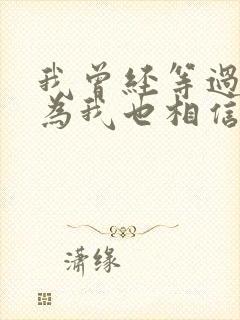 我曾经等过你因为我也相信什么歌