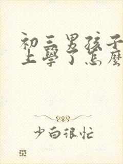 初三男孩子不想上学了怎么办